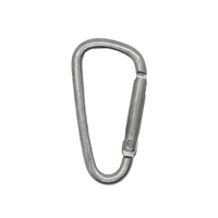 XUANLAN No. 5 Mosquetones Tipo D de Aleación de Aluminio para Mochila, Equipaje, Altavoz, Botella de Agua, Olla, de Colgado Rápido
