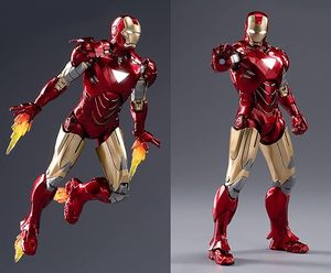Figurines d'<span class=keywords><strong>action</strong></span> Iron Man de 7 pouces de Zd Toys, édition du 10e anniversaire de Marvel - Version lumineuse - Lumière dans la poitrine (LED MK6) <span class=keywords><strong>à</strong></span> l'échelle 1/10 - Product Image 5
