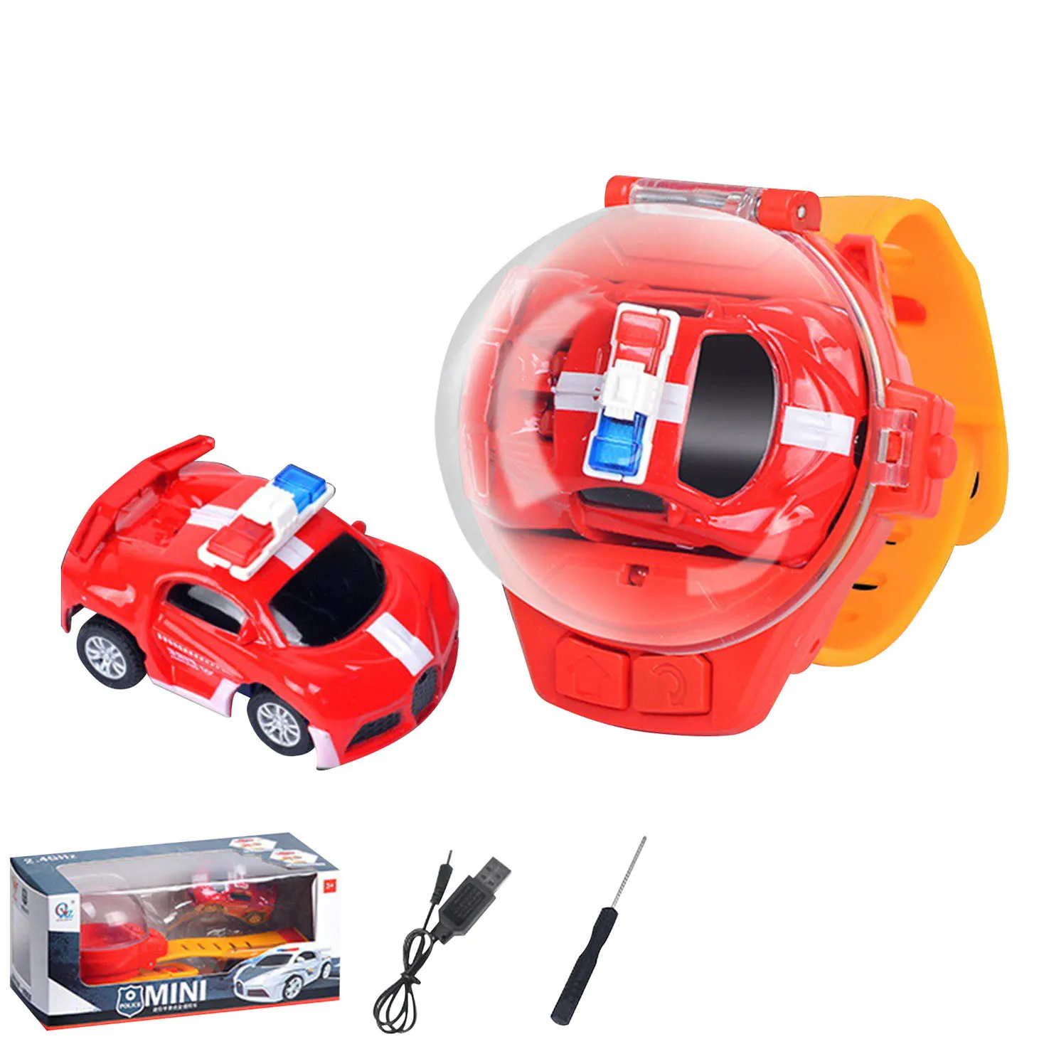 Mini Watch Car 2.4G Watch Remote Control Vehicle Cute Truck Infrared Sensing Rc Cars Toys For Baby Small Children gift