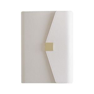 Eco-Friendly Custom Logo <b>A5</b> PU Leather Business Notebook Professional Executive Organizer Square Clasp Journal <b>Diary</b> Planner - Product Image 4