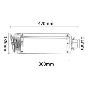 Pot d'échappement universel pour moto 51 mm avec silencieux Db Killer pour Er6n Z900 Z800 <span class=keywords><strong>F800gs</strong></span> S1000rr R6 Z400 R3 R25 MT07 - Product Image 4