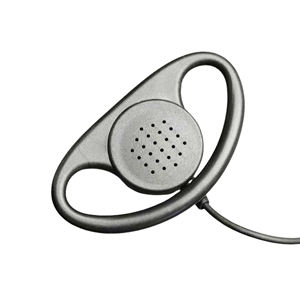 EJ-D023 D Shape Earpiece with PTT Microphone Black Two Way Radio Headset for P8668i DP4800e XPR7550e DGP8550e Radio - Product Image 2
