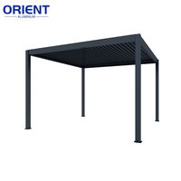 Kits de pergola extérieur en aluminium de qualité supérieure Design moderne personnalisé pour les solutions d'ombre de jardin, de patio et d'arrière-cour