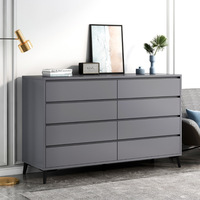 Commode de rangement personnalisée 2026, 8 tiroirs, panneau de salon, bois moderne écologique, coiffeuse, meuble de maison, commode à tiroirs