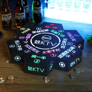 Glowing Electronic <b>Drinking</b> Wheel D35Cm Reusable For <b>Bar</b> Ktv Nightclub Entertainment - Product Image 1