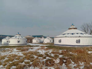 Grande <span class=keywords><strong>yourte</strong></span> mongole imperméable pour la vie de famille/maison - Product Image 4