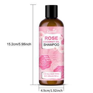 RUOALL 200ml Rose Coconut Oil <strong>Shampoo</strong> - Product Image 5