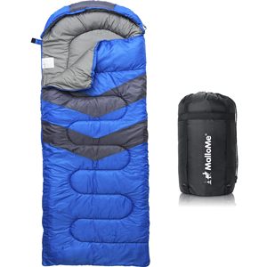Sac de couchage individuel d'extérieur automne/hiver, style enveloppe, à capuche, pour adulte, 220 cm, en coton creux et 100 % polyester, pour camping et pique-niques - Product Image 5