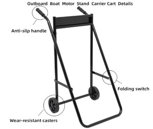 Outboard Boat Motor <strong>Stand</strong> Carrier Cart Dolly Heavy Duty <strong>Engine</strong> <strong>Stand</strong>, Portable Boat <strong>Engine</strong> Trolley for Display, Repair, Storage - Product Image 2