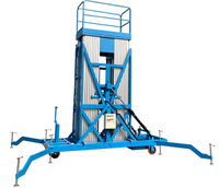 Plateforme élévatrice verticale en alliage d'aluminium CE ISO, élévateur monoplace, hauteur 24M, capacité 125-300KG, table 1.2x1.2M