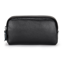 Dompet Wanita Kulit Asli Model Clutch Resleting Ganda Kapasitas Besar untuk Ponsel, Dompet Panjang Wanita, Tas Dompet Pergelangan Tangan, Promo Panas 2025