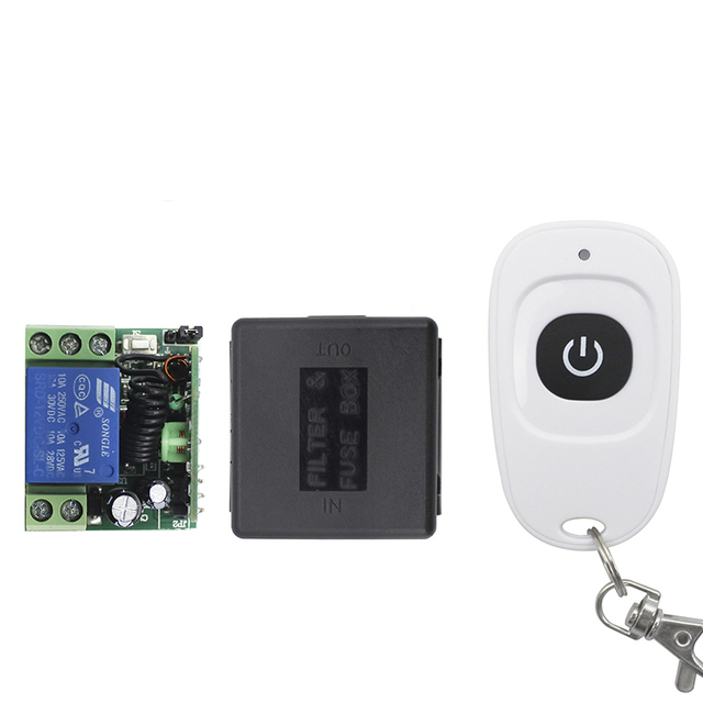12V Single Channel Universal Smart Door Control LED Lighting Waterproof Wireless Remote Control Switch Learning Code 433.92MHz