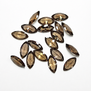 Circonia Cúbica Sintética de Corte Marquesa Marrón, Piedras Sueltas de CZ en Múltiples Tamaños para la Fabricación de Joyas - Product Image 1