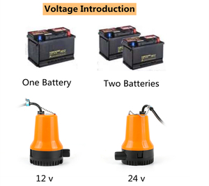 Qiwo pompe immergee DC 12V/24V pompe à eau marine submersible portable micro pompe de cale électrique pour aquarium bateau de réservoir de poissons - Product Image 6