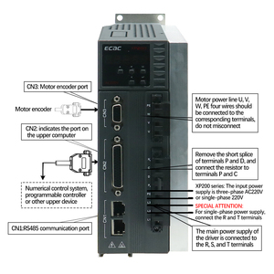 ชุดมอเตอร์ AC รุ่น Stock EC F5CC230S 2.3KW 15Nm 220V 1500RPM พร้อมไดรฟ์ XP200 สายเคเบิล 5 เมตร สำหรับเครื่อง CNC Router และจักรเย็บผ้า - Product Image 4