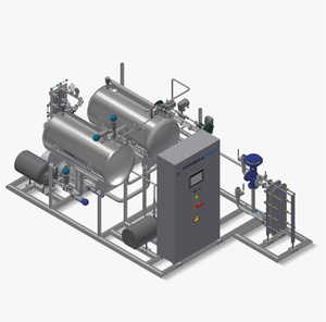 Carbo-Tech, carbonatador automático de acero inoxidable de 2 secciones, 6.000 L/H, Máquina montada en patín de llenado en frío, 2 tanques, bebidas, vino - Product Image 1