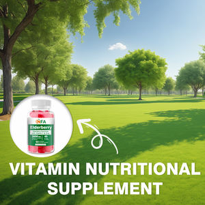 Suplemento de hierbas vitamínicas de marca personalizada que mejora el sistema inmunológico gomitas de saúco 3500mg diseñadas para adultos - Product Image 6