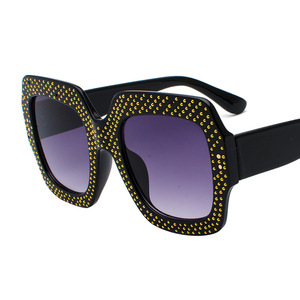 Maidis Square Sunglasses <b>Black</b> <b>Frame</b> With Rhinestones UV400 Women Fashion - Product Image 3