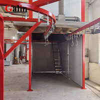 Four de peinture en poudre automatique personnalisé Galin (électrique/gaz/GPL/diesel) pour ligne de peinture en poudre à convoyeur en aluminium