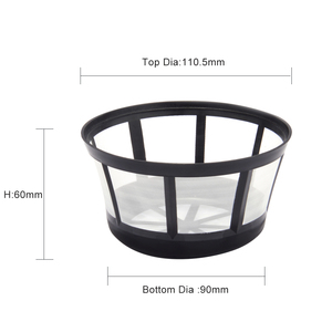 Panier-filtre à café réutilisable à mailles fines, simple/double tasse, de remplacement pour machine à café filtre - Product Image 2