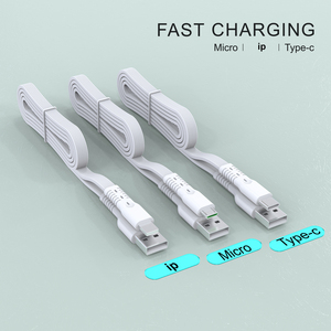 PZX-Cable de carga rápida para teléfono móvil, Cable de datos Micro <span class=keywords><strong>Usb</strong></span> plano <span class=keywords><strong>Tipo</strong></span> <span class=keywords><strong>C</strong></span> para <span class=keywords><strong>Iphone</strong></span> <span class=keywords><strong>13</strong></span> Pro, V157/V158/V159s - Product Image 4