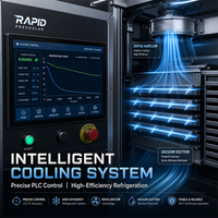 Hydro Precooler Machine voor fruitkoeling, roestvrij staal SUS304, 220V/380V, industrieel ontwerp voor koude opslag, PLC-besturing