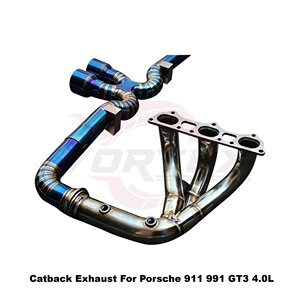 Sistema de escape completo Vortex Lightweight Burnt Titanium con válvula de vacío para Porsche 911 991 GT3 4.0L - Product Image 3