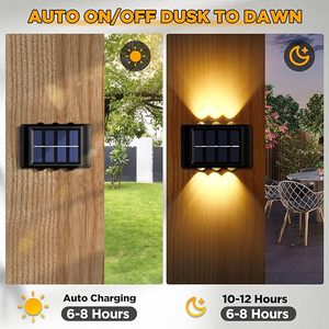 Luces Solares de Jardín, Lámpara de Pared, Luz LED Solar Ascendente y Descendente, Decorativa, Impermeable IP65 - Product Image 6