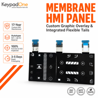 Claviers tactiles à membrane FPC flexibles de qualité automobile personnalisés pour le contrôle du chauffage et de la ventilation des sièges automobiles