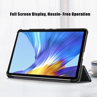 Support magnétique mince à trois volets étui en cuir PU coque de couverture intelligente pour Huawei MatePad 10.4/Honor Pad V6 10.4/coque étui pour tablette