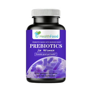 Capsules de prébiotiques en gros pour femmes avec racine de bardane : Renforcez vos défenses naturelles, favorisez une excellente santé intestinale - Product Image 1