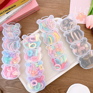 Lot de 4 Mignons Accessoires Cheveux Bonbons en Tissu Créatifs, Élastiques Colorés pour Filles, Bandes Tressées à Haute Élasticité, Style Doux pour Petits Enfants - Product Image 3