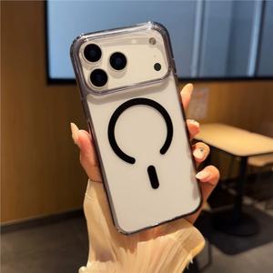 Funda para iPhone 17 Pro Max, Ice Shield Groove, transparente, magnética, de cobertura total y anticaídas - Product Image 2