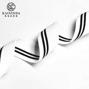 Sangle élastique en polyester à motif rayé pour la décoration de sous-vêtements et de vêtements, largeur et couleur personnalisables, fabrication OEM/ODM directe d'usine - Product Image 4