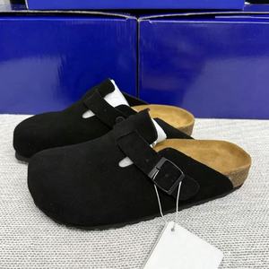 Sandales Birkenstock en cuir de vachette, semelle en liège légère et respirante, demi-ouvertes, rehaussées, à semelle épaisse, bout fermé, doublure en cuir - Nouveauté - Product Image 2