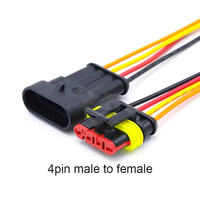 Connecteur Électrique Automobile Étanche XIPU Série 1.5 (1P-6P) Mâle-Femelle PA GF pour Faisceau de Câbles Automobile