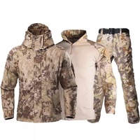 Veste chaude pour homme d'extérieur pour la randonnée Veste d'hiver Veste tactique G8 en polaire camouflage