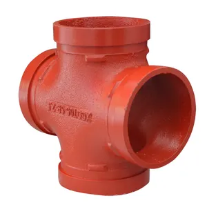 high quality cast ductile iron swagelok pipe fittings Grooved rigid coupling 90 elbow grooved products