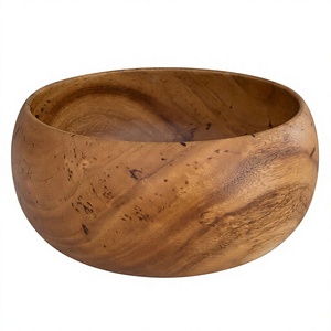 Axiom Home Accents Premium Wood Decor Bowl Unique Tabletop Accent for Fine Dining Experience for <b>Kids</b> Dining Commercial Buyer - Product Image 1
