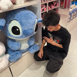 Peluche géante Stitch aux grandes oreilles, jouet pour enfants, très populaire, super douce, doublure en maille, coton PP, grande poupée réconfortante, anniversaire, vente en gros, Lilo - Product Image 4