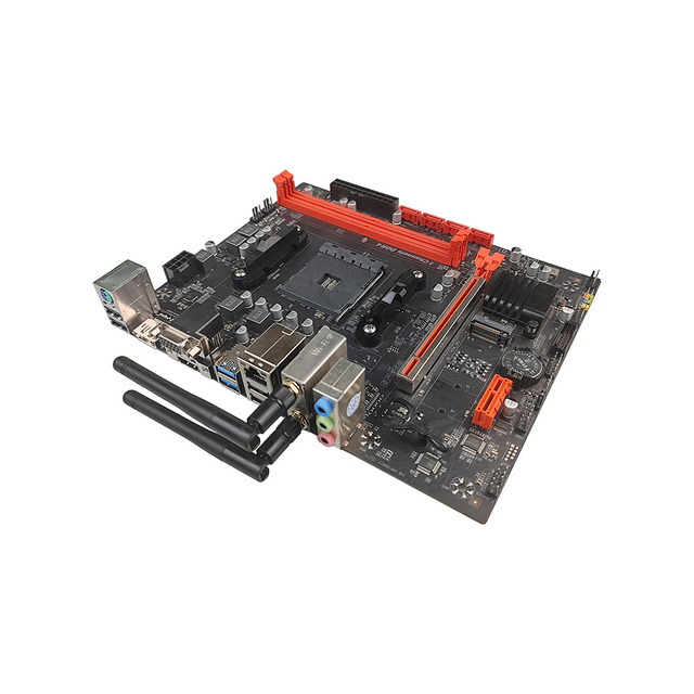 For New Wholesale OEM Custom B450 AM4 Micro ATX DDR4 Double SATA Gaming Desktop Motherboard for Intel I3 I5 I7