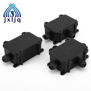 ブラック5-8mm 9-12mm防水電気IP68 2ウェイ3ウェイ4ウェイ外部ケーブルジャンクションボックス - Product Image 1