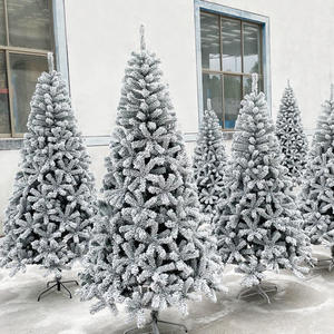 Premium Flocked PE+PVC Mixed Christmas <b>Tree</b> High Quality White Snow Flocked Christmas <b>Tree</b> - Product Image 4