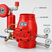 Katup Alarm Basah Otomatis Sistem Sprinkler Kebakaran Sambungan Alur Katup Alarm Aliran Air