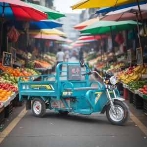 Трехдверный трехколесный мотоцикл WF1500DZH 1,7 м с открытым кузовом 1500 Вт, грузовой мотоцикл для взрослых 400 кг, грузоподъемность 70-90 км - Product Image 1