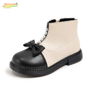 Nuovi stivali per bambini ragazze ragazzi scarpe primavera autunno stivali in pelle PU per bambini moda bambino scarpe per bambini stivali <span class=keywords><strong>da</strong></span> neve invernali caldi - Product Image 5