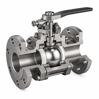 Vanne à boisseau sphérique flottante Q41F CF8M Classe 150 à bride, avec siège en PTFE, vanne à boisseau sphérique industrielle à bride, vanne à boisseau sphérique en acier inoxydable