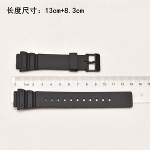 Compatible con la correa de reloj <span class=keywords><strong>Kasio</strong></span> para hombre, accesorios de reloj en blanco y negro brillante que sobresalen 18mm - Product Image 4