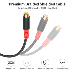 2RCA mạ Vàng Cáp âm thanh với Dual <span class=keywords><strong>RCA</strong></span> nữ để dual <span class=keywords><strong>RCA</strong></span> nữ Cáp - Product Image 5