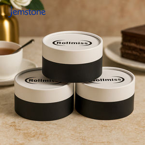 Caja de Embalaje Cilíndrica de Cartón Kraft Reciclable Personalizada de Fábrica, Caja de Tubo de Papel para Alimentos, Té, Café, Velas, Pasteles - Product Image 3